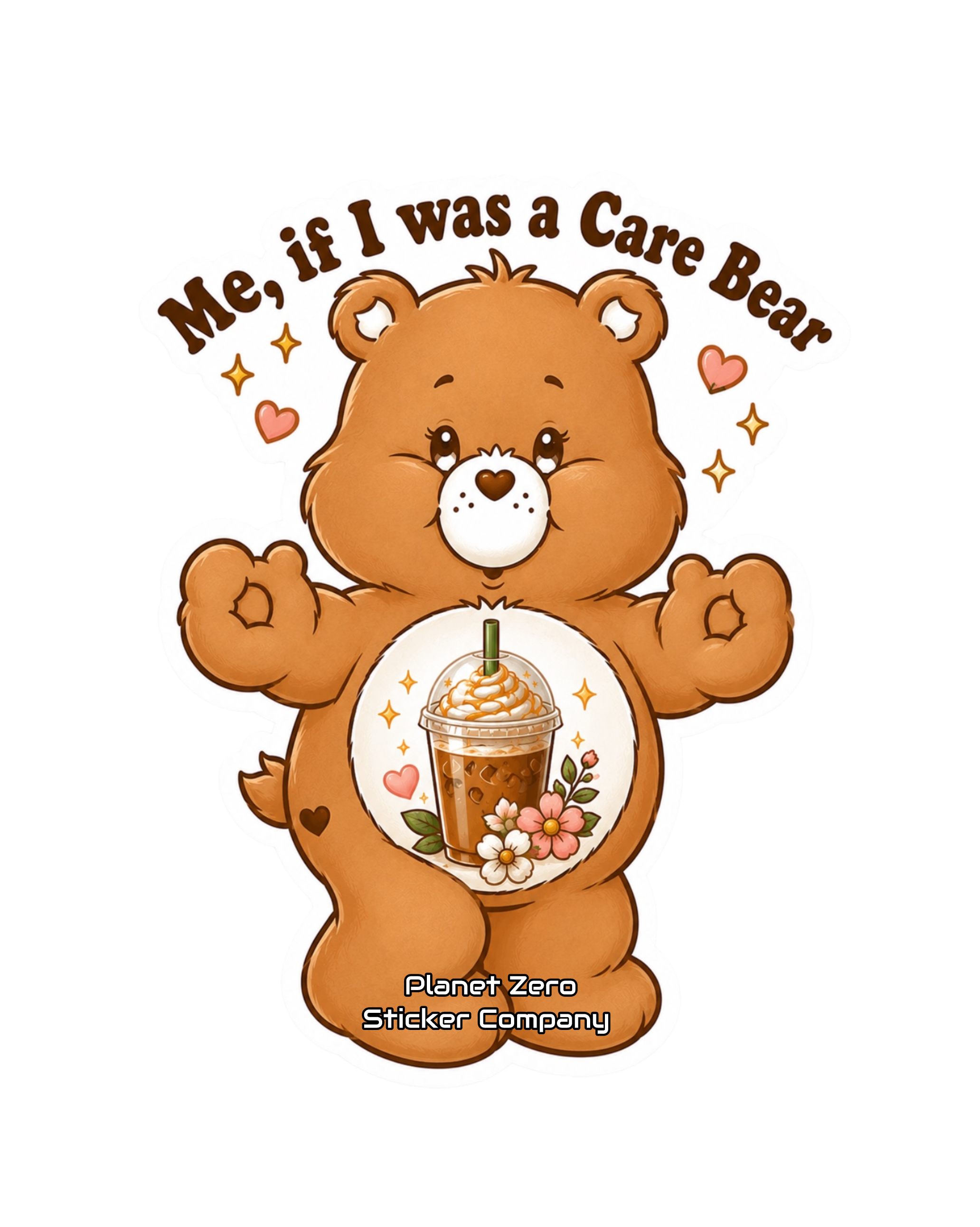 Care Bear Iced Coffee Lover (w/ text)