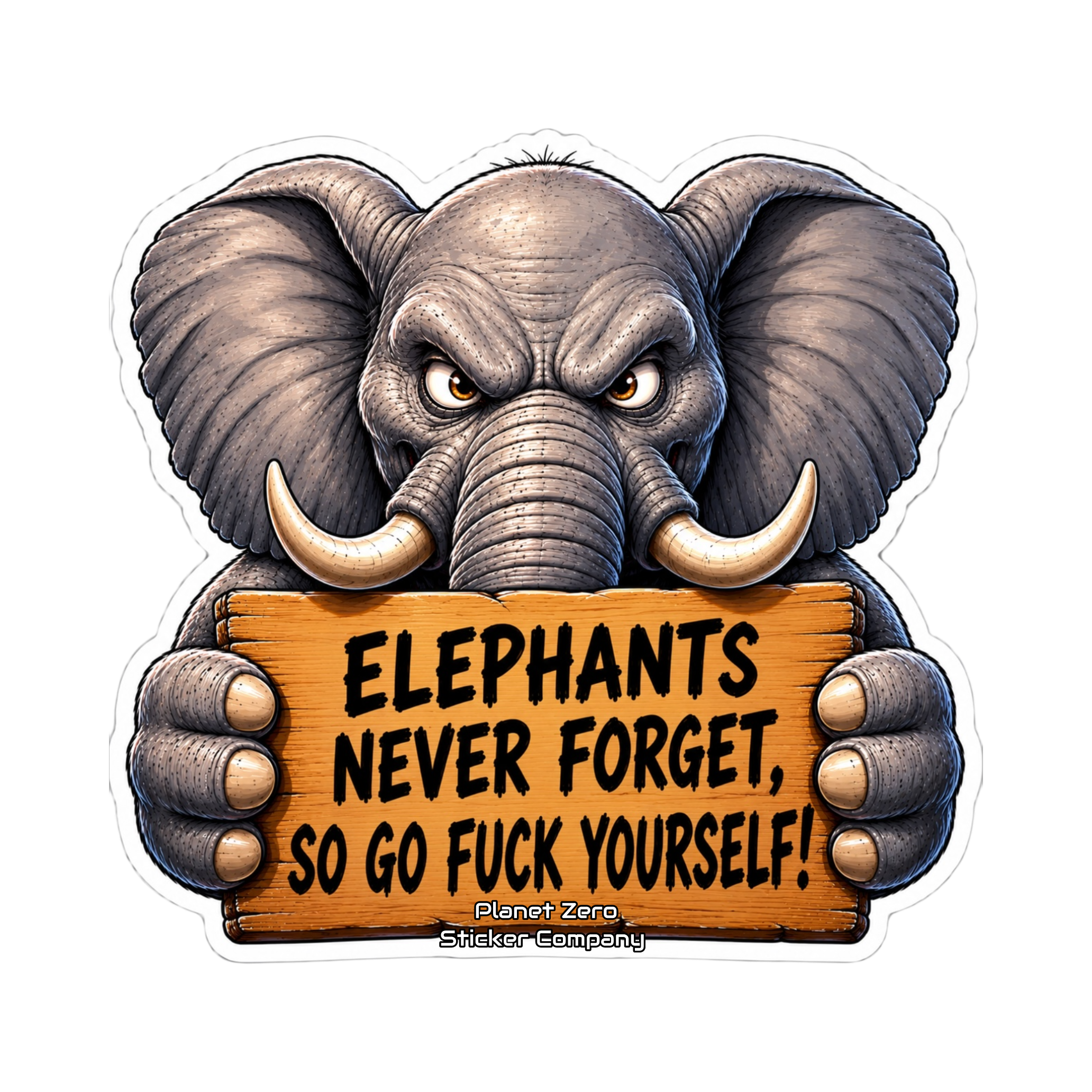 Elephant with an Attitude