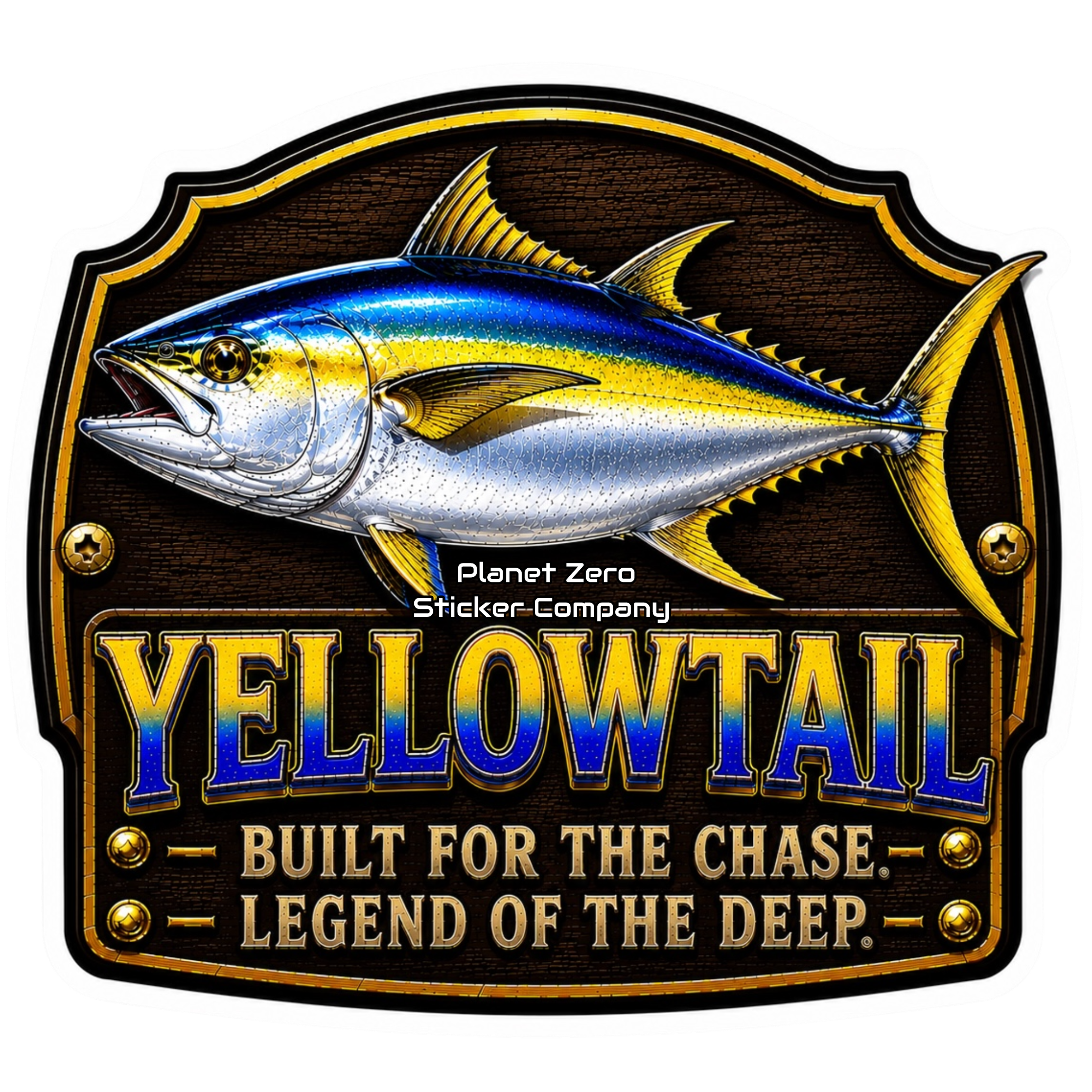 Yellowtail – Trophy Fish Sticker