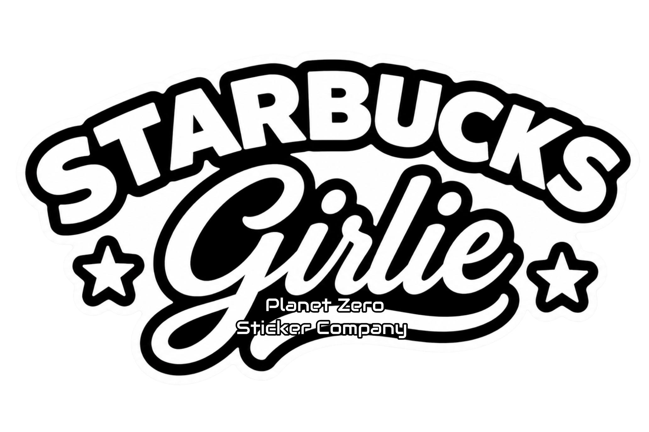 Starbucks Girlie Black & White