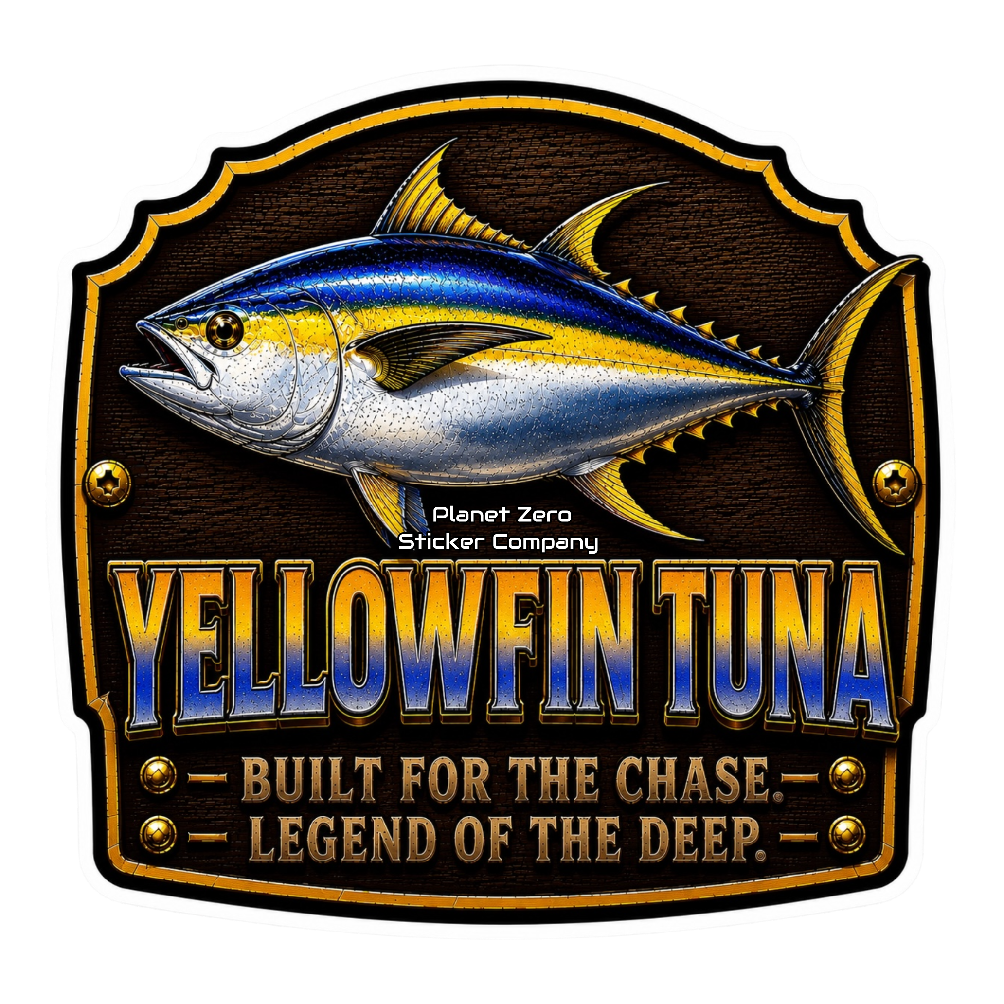 Yellowfin Tuna – Trophy Fish Sticker