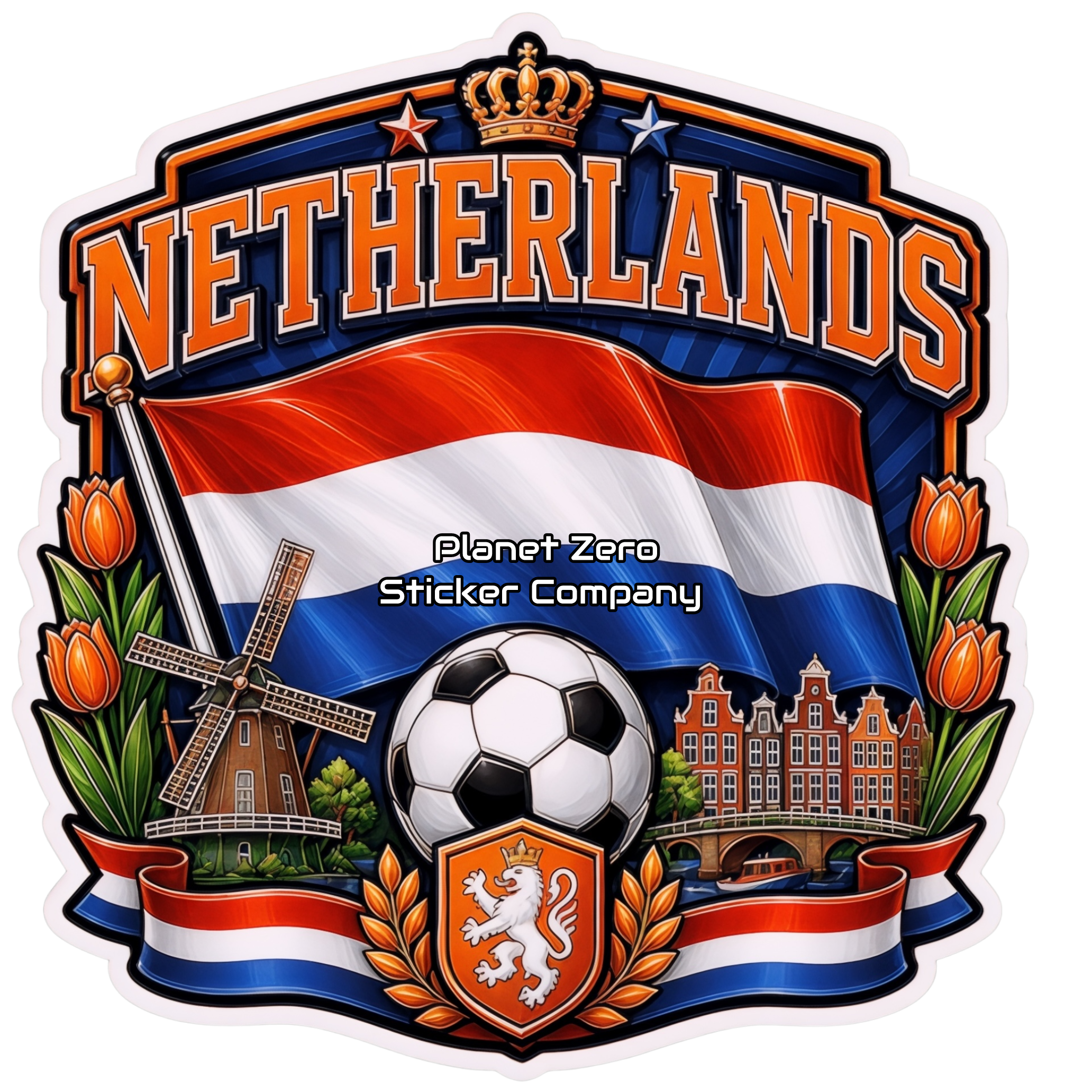 Netherlands Soccer Flag