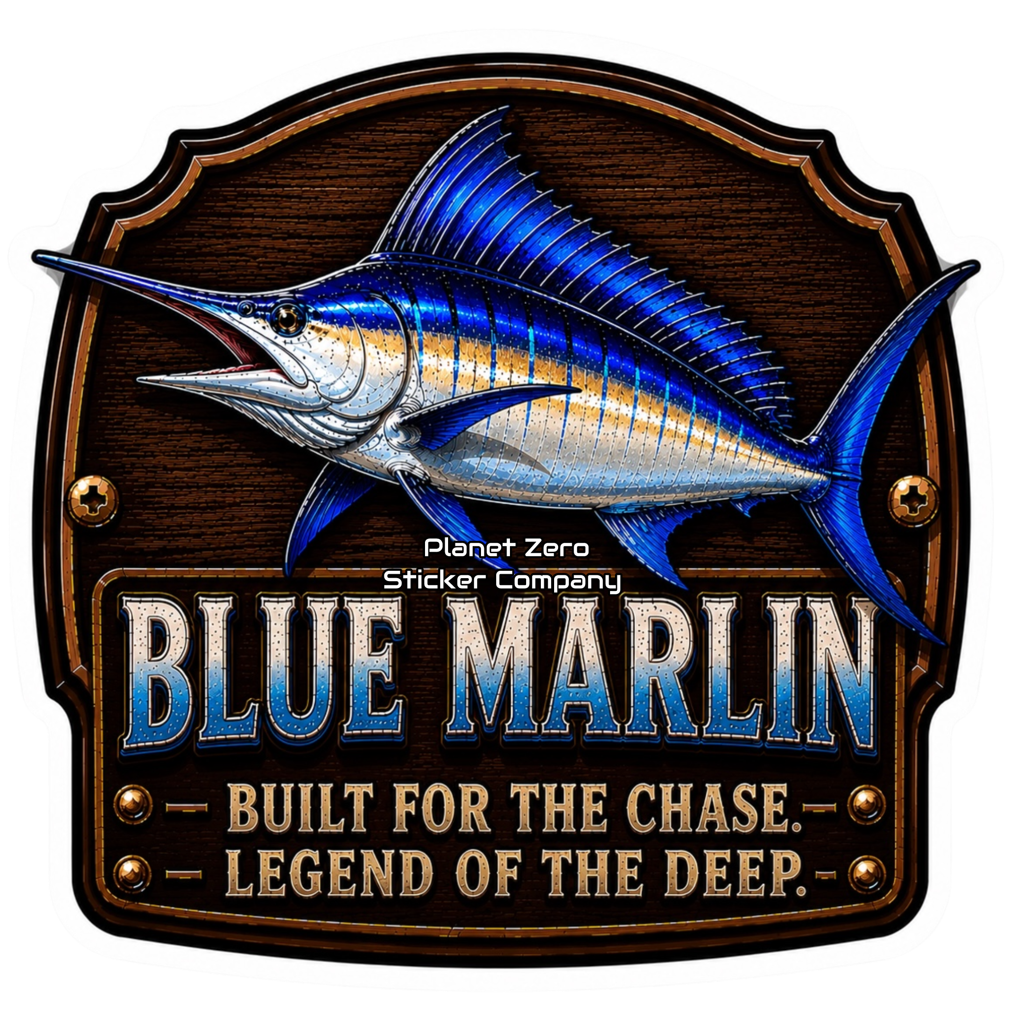 Blue Marlin – Trophy Fish Sticker
