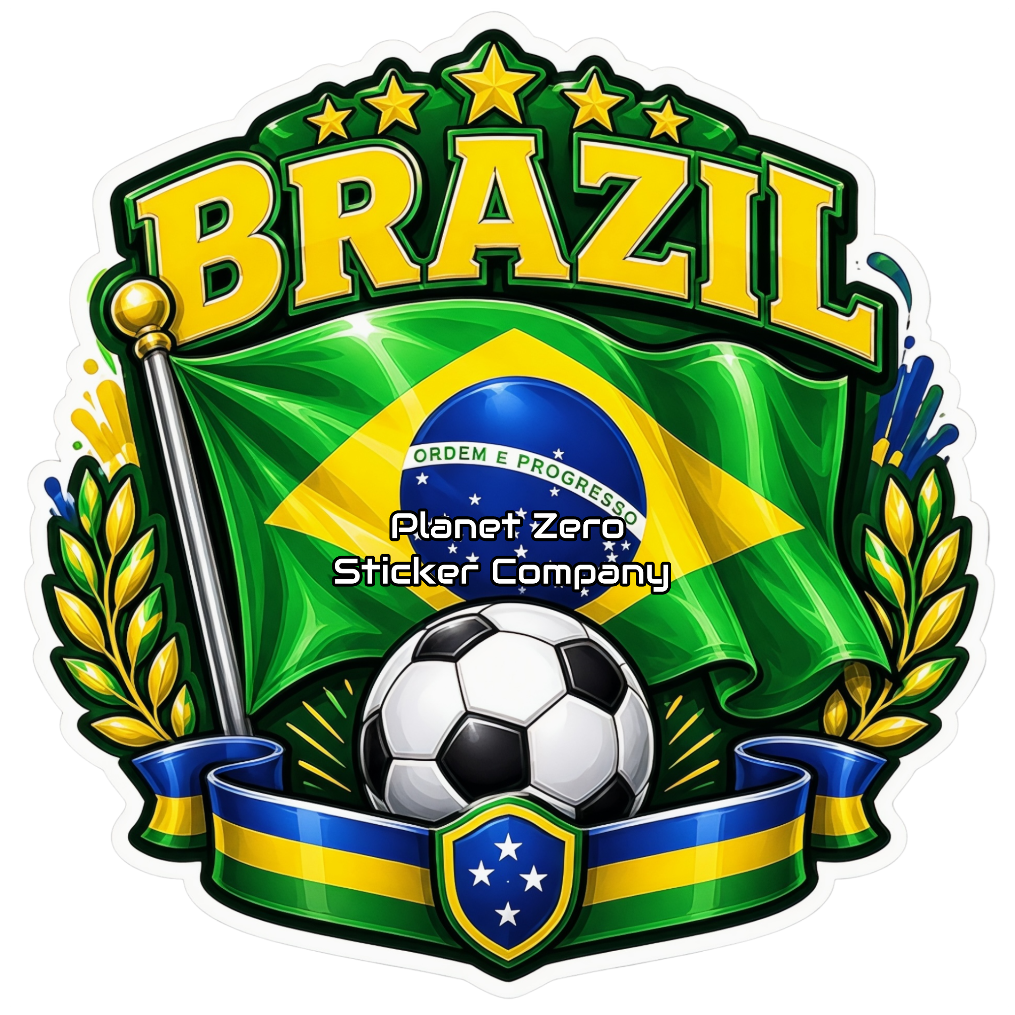 Brazil Soccer Flag