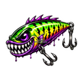 Strike Beasts™️ •Blackout• Fishing Lure Sticker