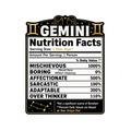 Horoscope Nutrition Facts - Gemini