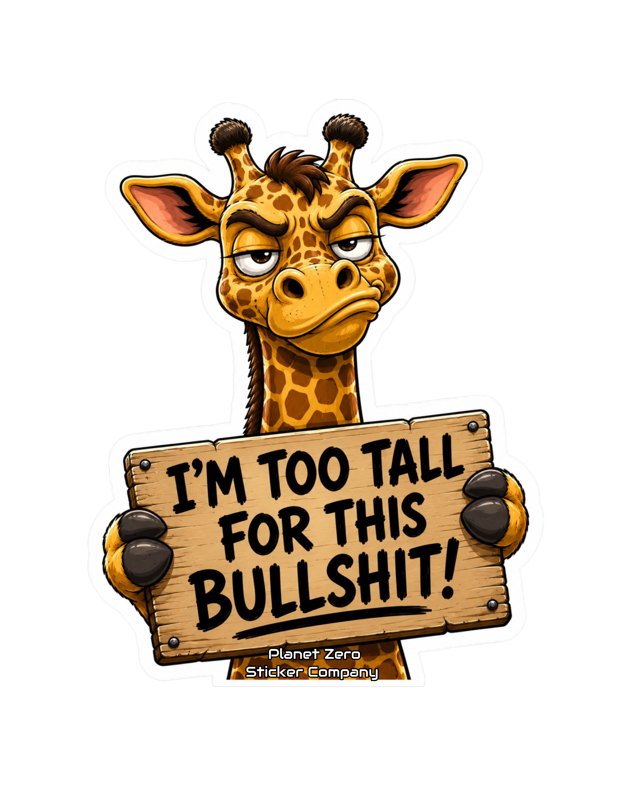 Giraffe with an Attitude