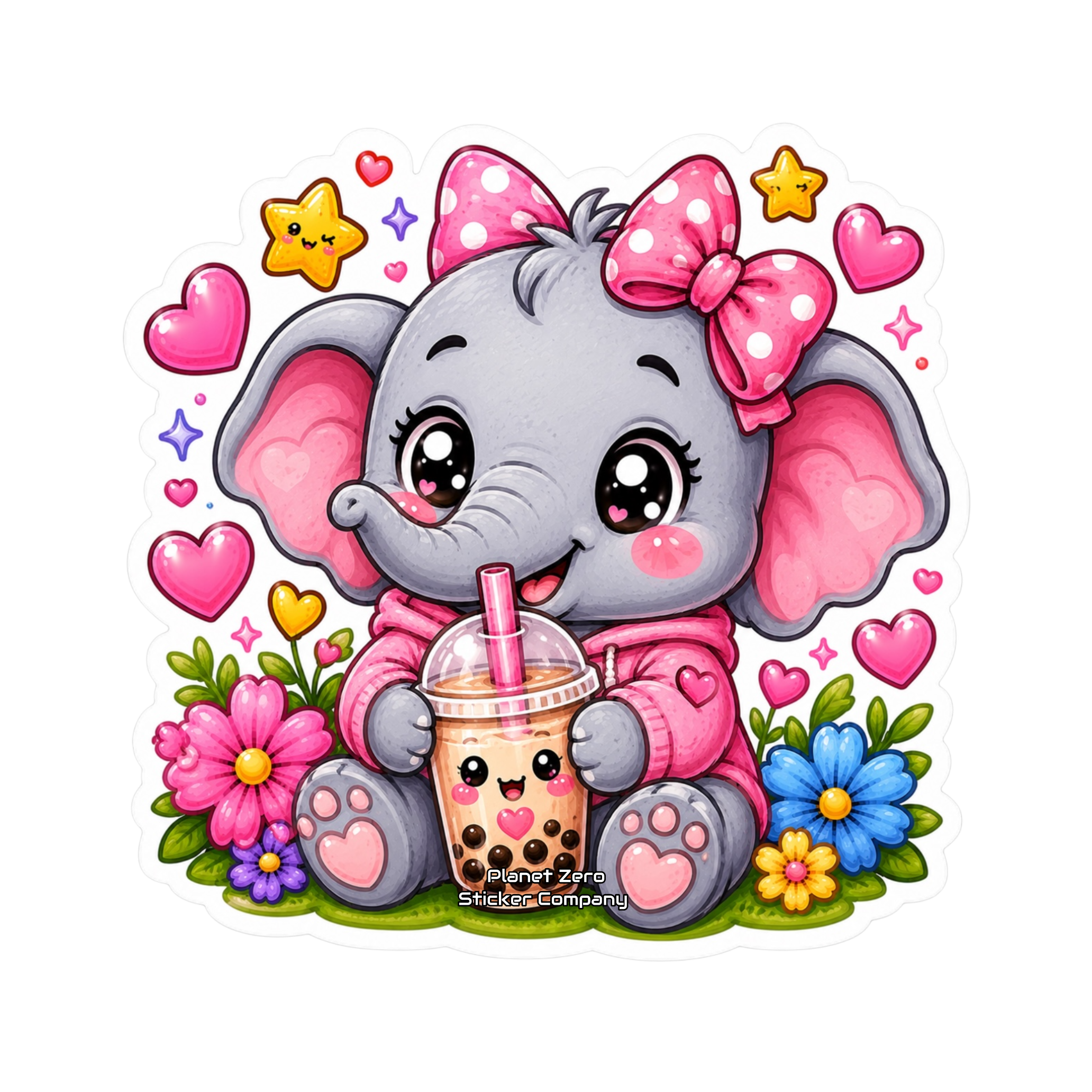 Kawaii Critters •Boba & Elephant•