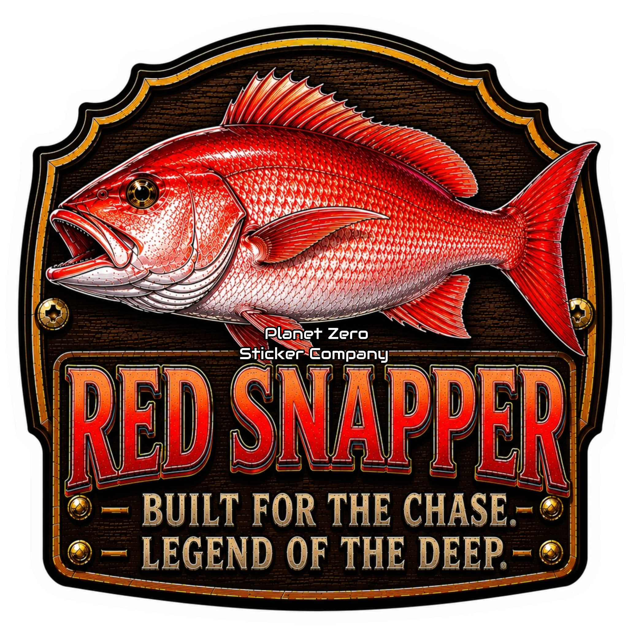 Red Snapper – Trophy Fish Sticker