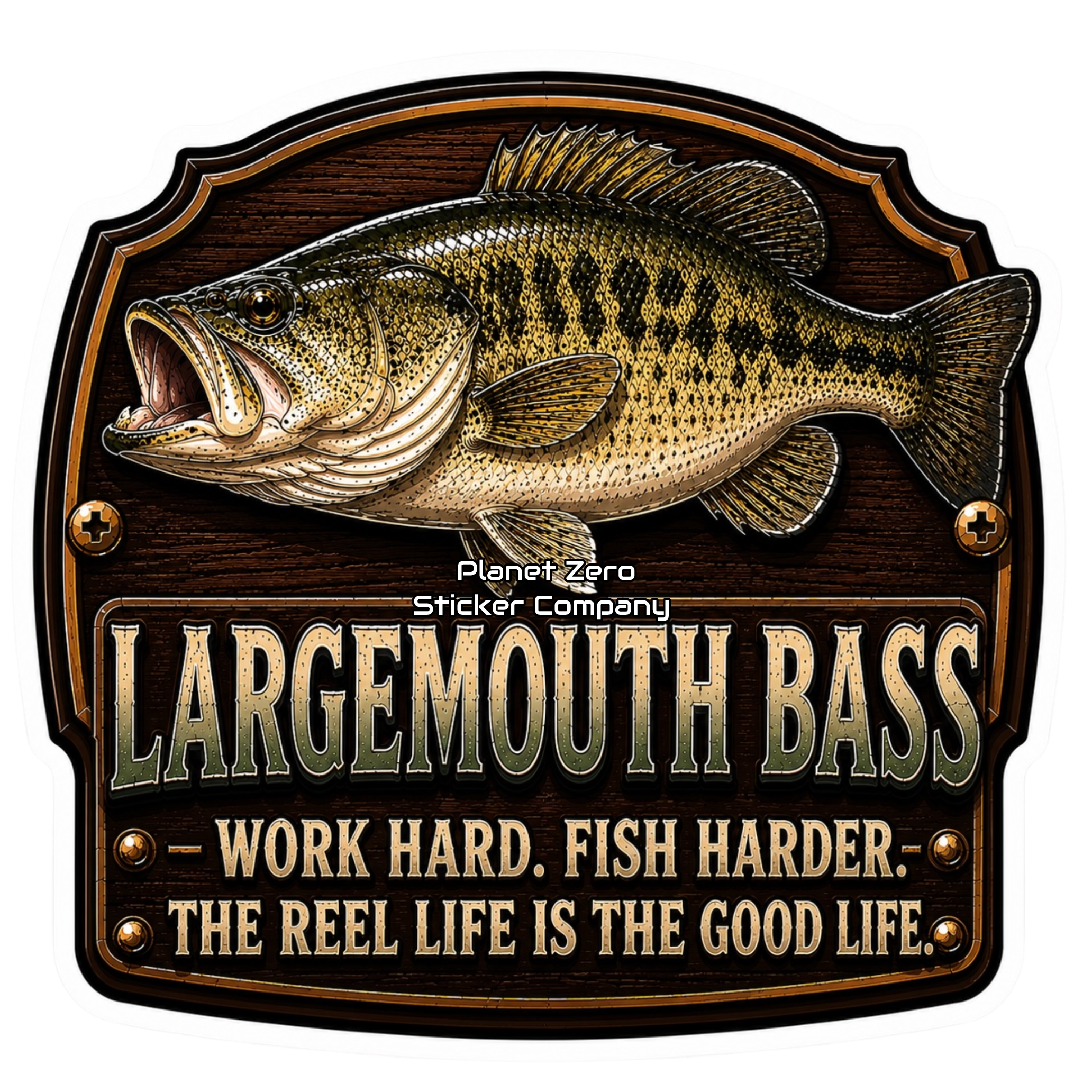 Largemouth Bass – Trophy Fish Sticker