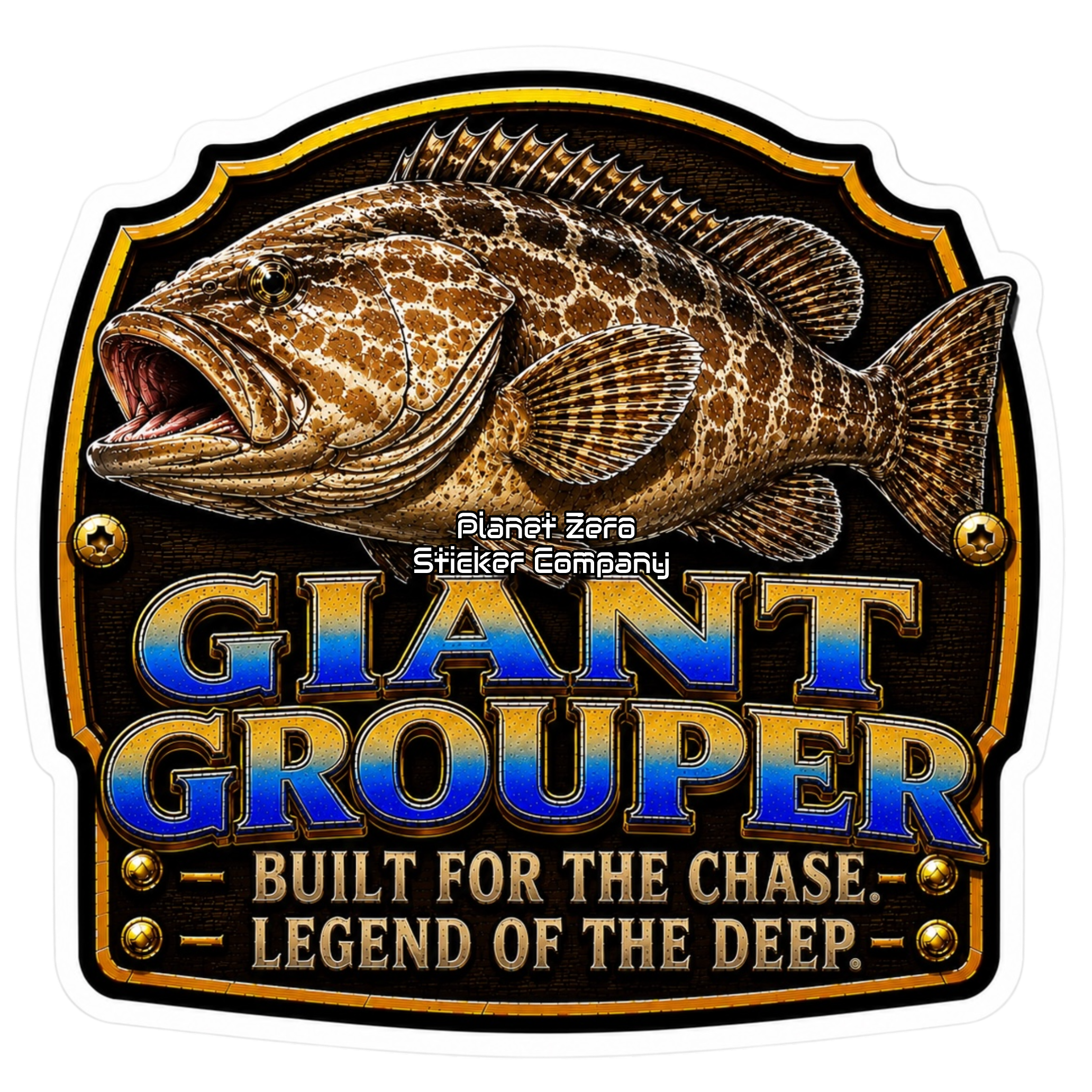Giant Grouper – Trophy Fish Sticker