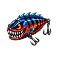 Strike Beasts™️ •Riptide• Fishing Lure Sticker