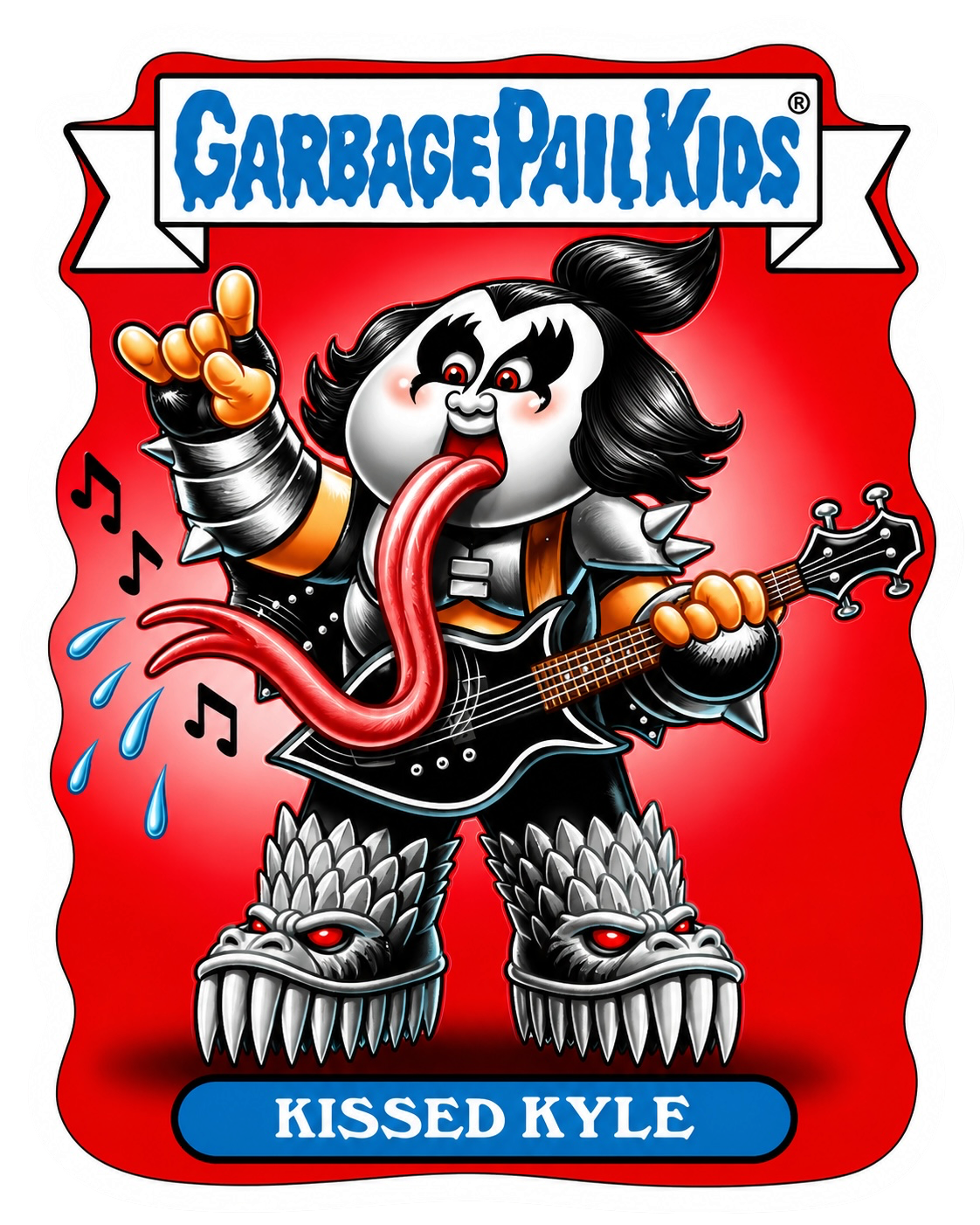Garbage Pail kids (Kissed Kyle)