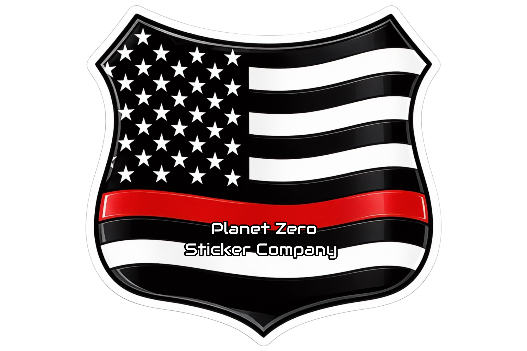 Fire Department Flag Badge