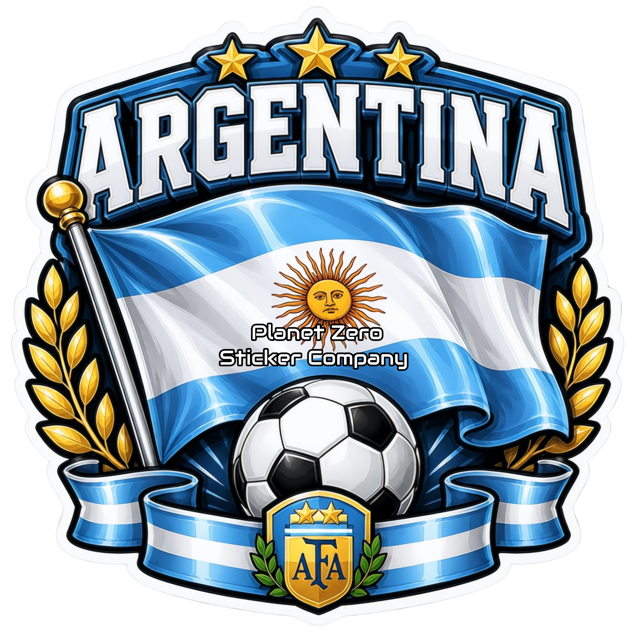 Argentina Soccer Flag