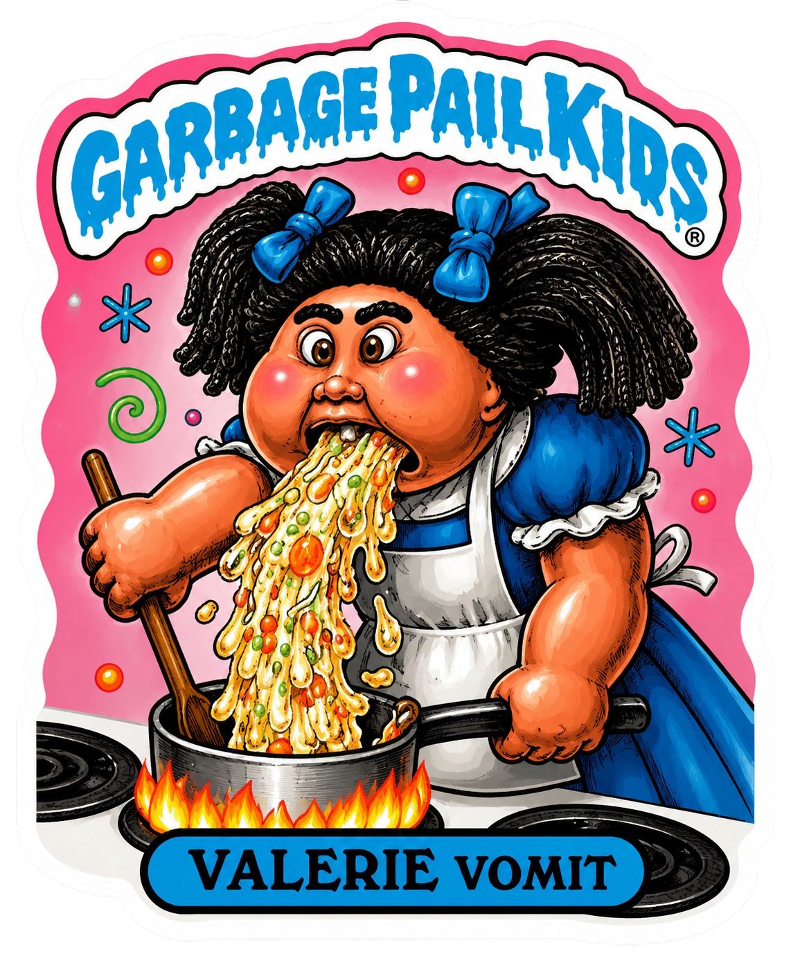 Garbage Pail kids (Valerie Vomit)