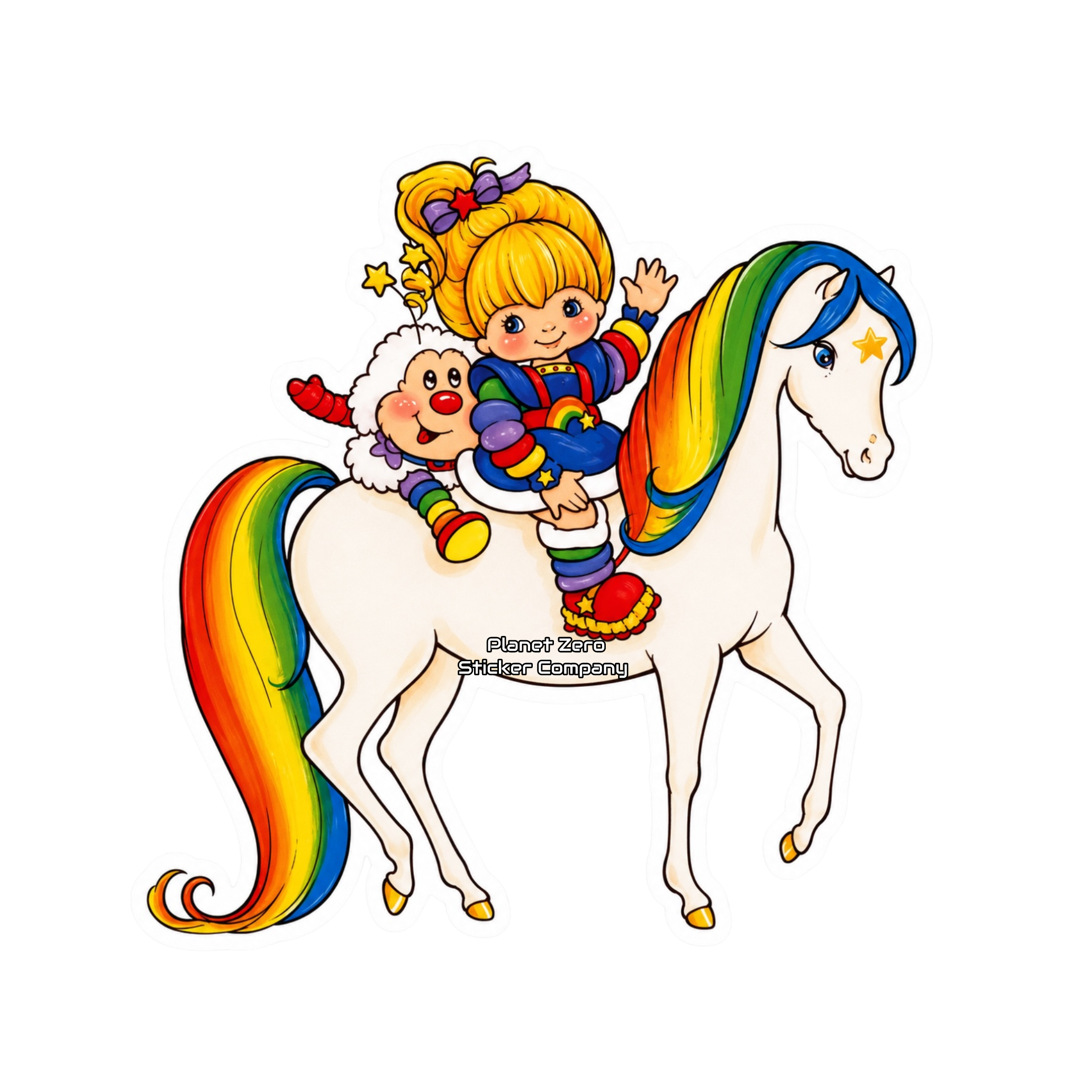 Rainbow Girl On Horse￼