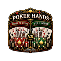 Casino Theme (Poker Hand)