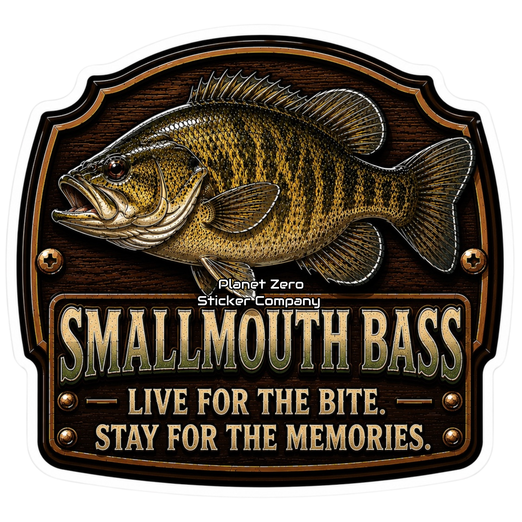 Smallmouth Bass – Trophy Fish Sticker