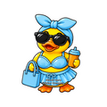 Glam Duck - Light Blue